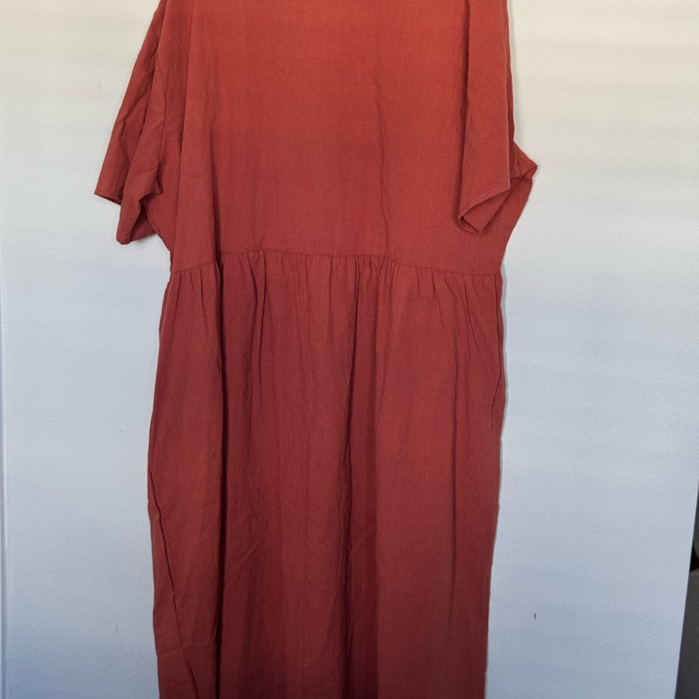Plus Size Rust Dress - Picture 2 of 3